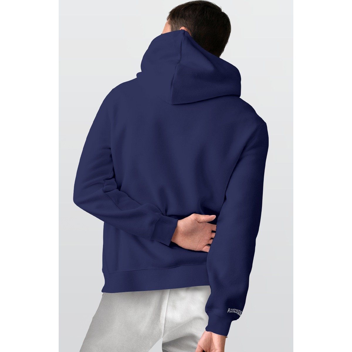 *Hoodie – Chesapeake St. SE Crew – Remember DC! White Print on Navy Blue - Image 2