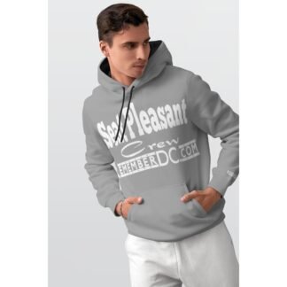*Hoodie – Seat Pleasant Crew – Remember DC! White Print on Formal Grey